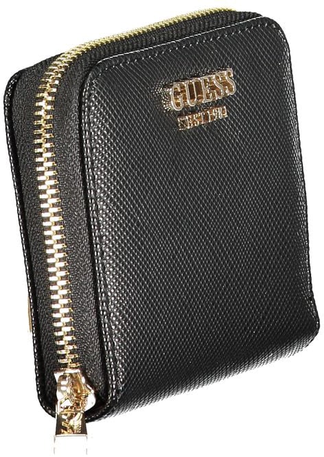 Guess Jeans Nero Poliuretano Women Wallet Zwart