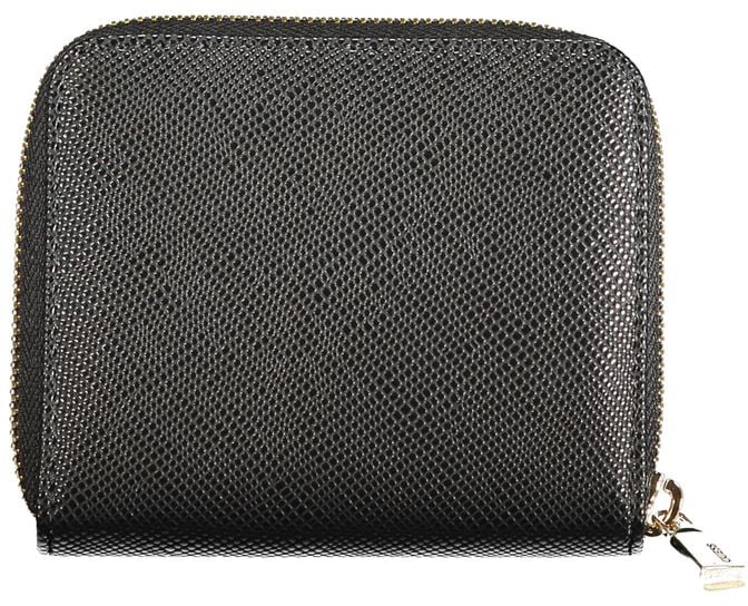 Guess Jeans Nero Poliuretano Women Wallet Zwart