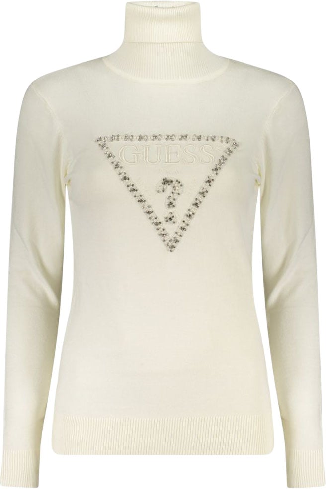 Guess Jeans Bianco Viscosa Donna Maglia Wit