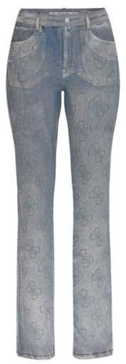 Guess Broek Blue Blauw