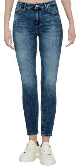 Guess Broek Blue Blauw
