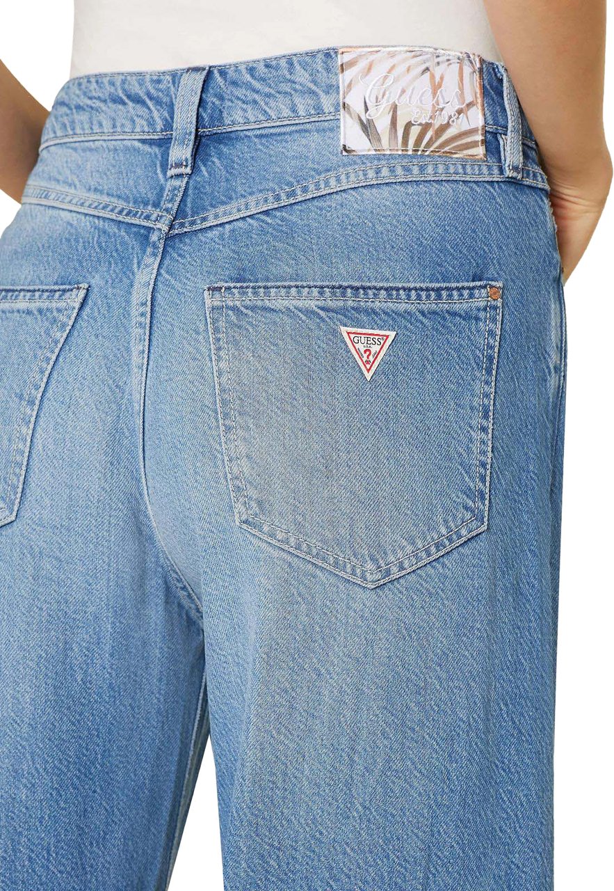 Guess Broek Blue Blauw
