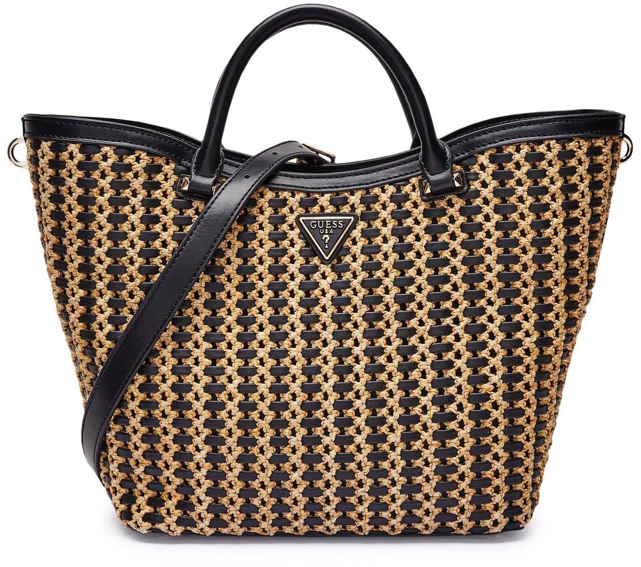 Guess Hand- en schoudertas Black Zwart