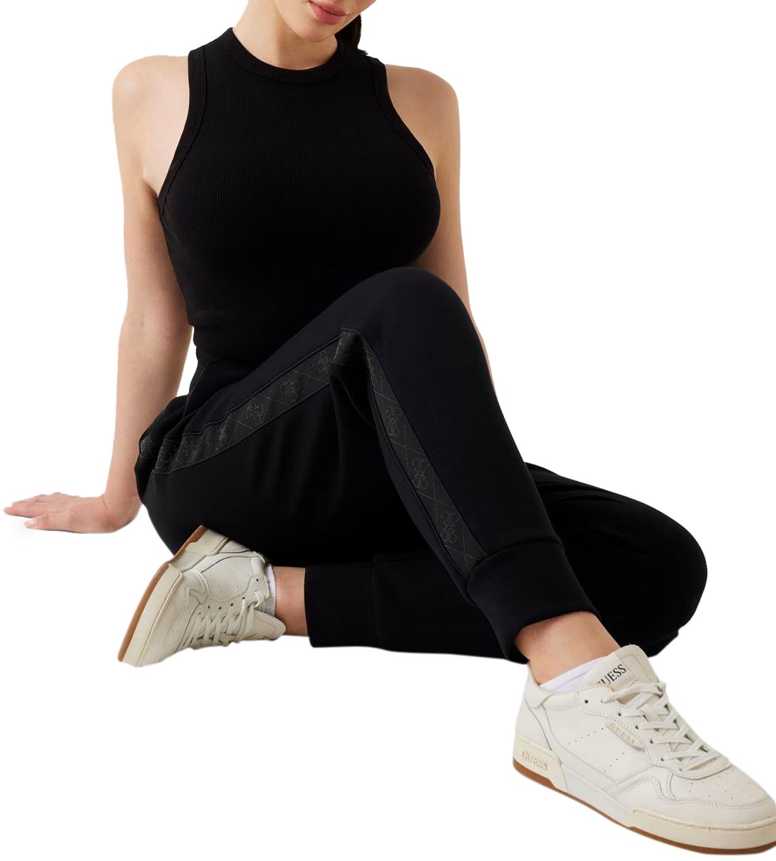 Guess Broek Black Zwart