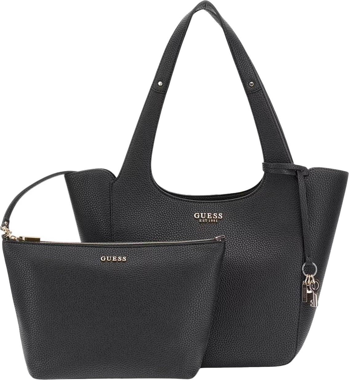 Guess Hand- en schoudertas Black Zwart