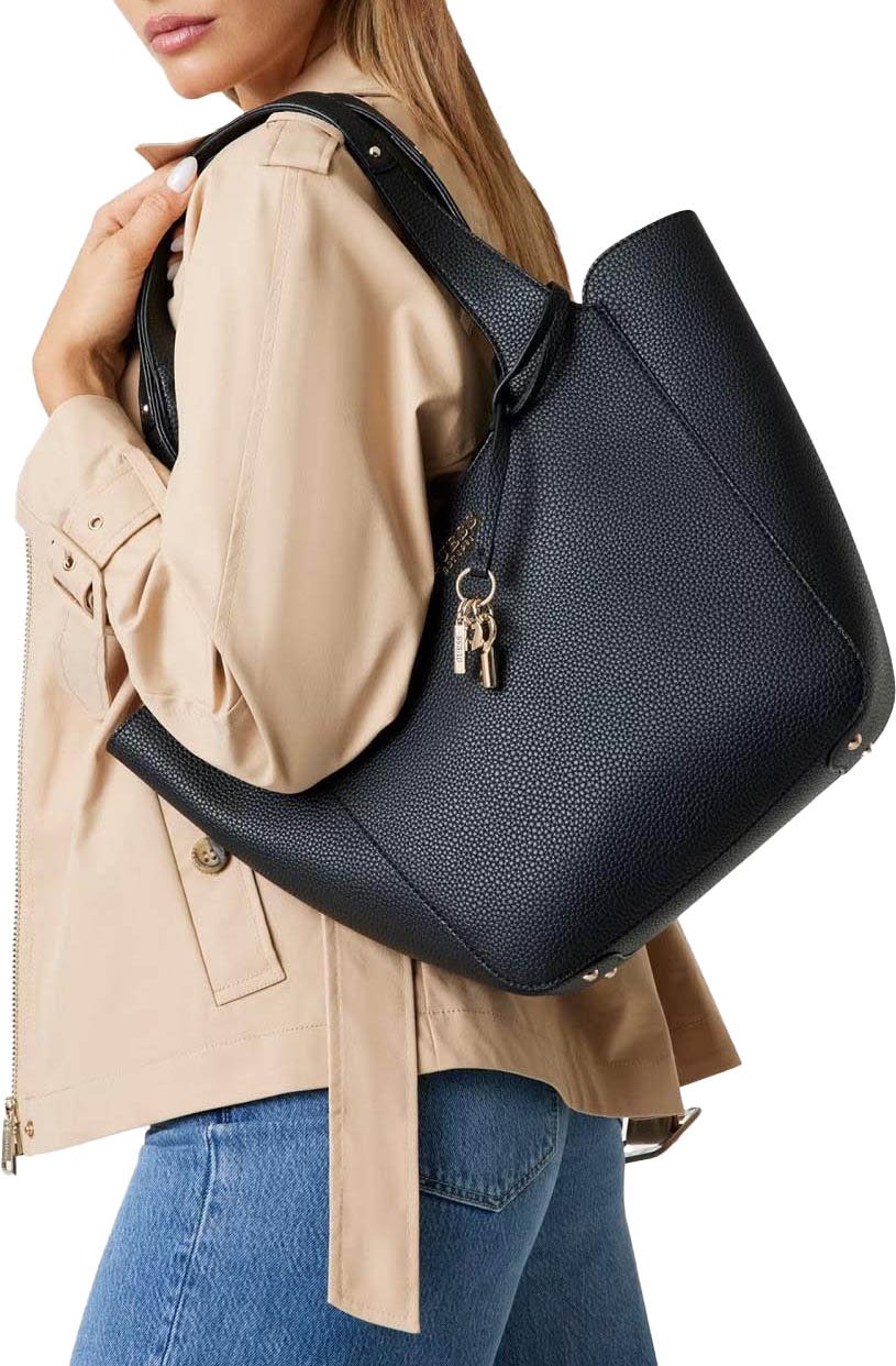 Guess Hand- en schoudertas Black Zwart