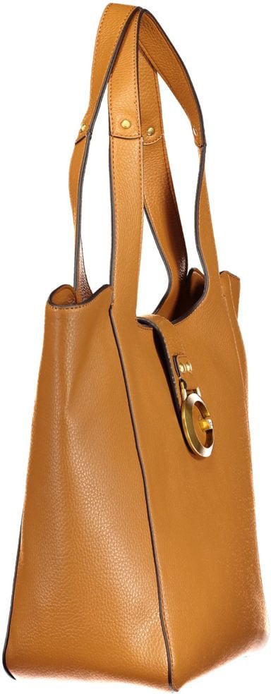 Guess Jeans Brown Polyurethane Women's Bag Bruin