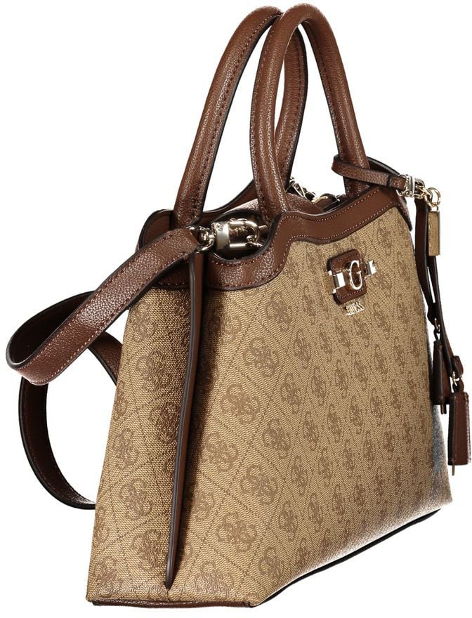 Guess Jeans Beige Polyurethane Women's Bag Beige
