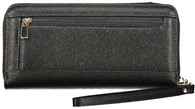 Guess Jeans Nero Polyurethane Women's Wallet Zwart