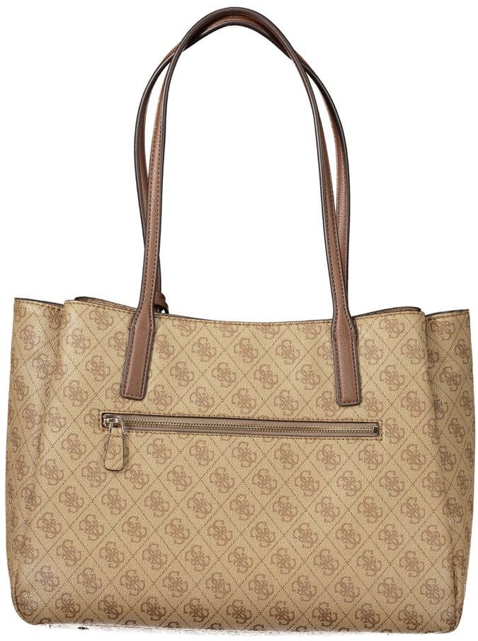 Guess Jeans Beige Polyurethane Women's Bag Beige
