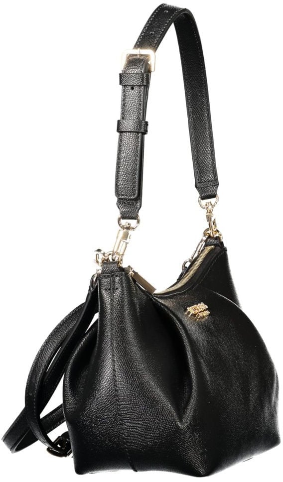 Guess Jeans Black Polyurethane Women's Bag Zwart