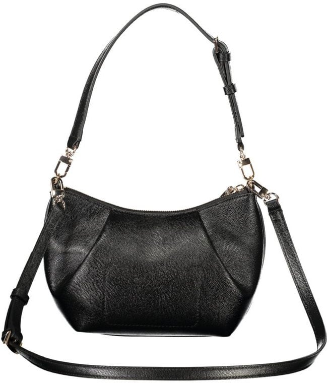 Guess Jeans Black Polyurethane Women's Bag Zwart