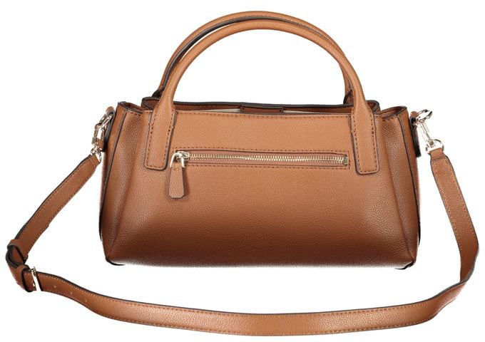 Guess Jeans Brown Polyurethane Women's Bag with Adjustable Strap Bruin