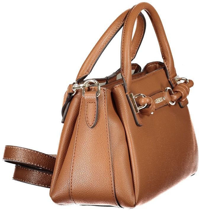 Guess Jeans Brown Polyurethane Women's Bag with Adjustable Strap Bruin