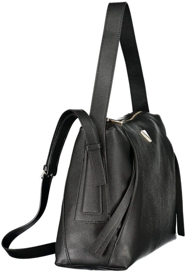 Guess Jeans Black Polyurethane Women's Bag Zwart