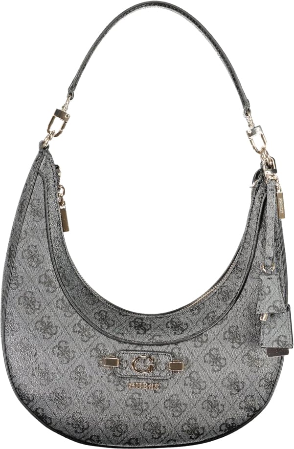 Guess Jeans Black Polyurethane Women's Bag Zwart