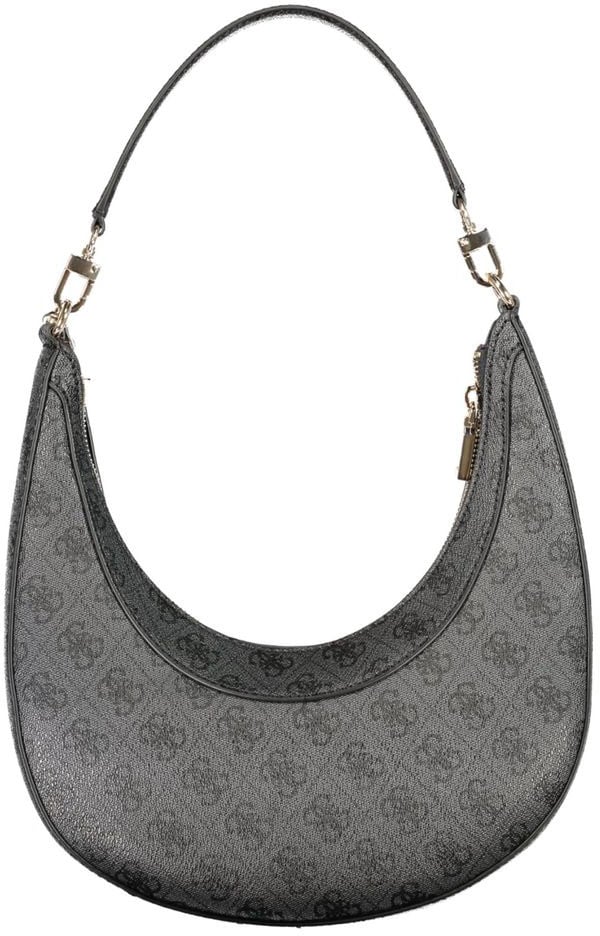 Guess Jeans Black Polyurethane Women's Bag Zwart