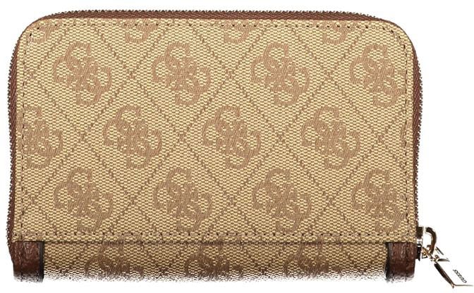 Guess Jeans Beige Polyurethane Women Wallet Beige