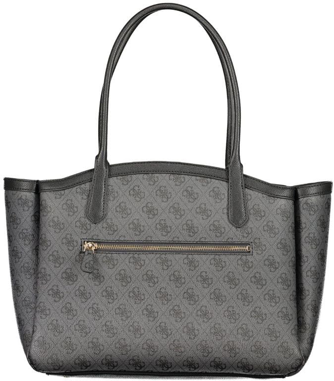 Guess Jeans Black Polyurethane Women's Bag Zwart