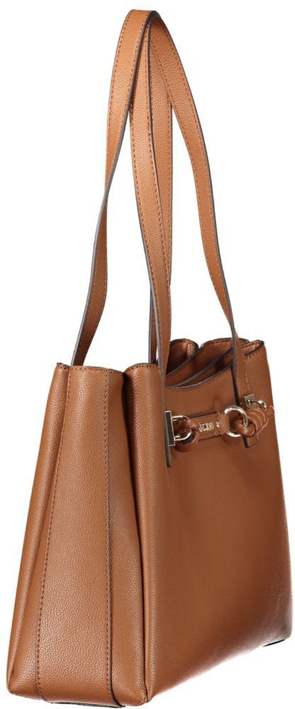 Guess Jeans Brown Polyurethane Women's Bag Bruin