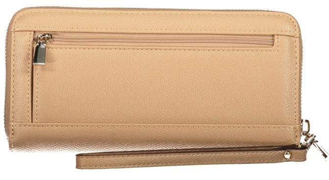 Guess Jeans Beige Polyurethane Women's Wallet Beige