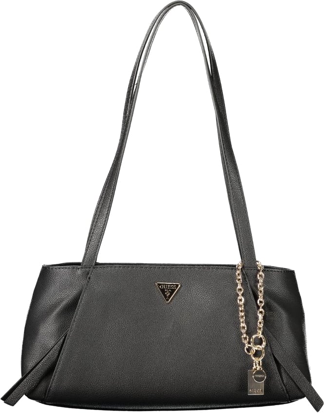 Guess Jeans Black Polyurethane Women's Bag Zwart