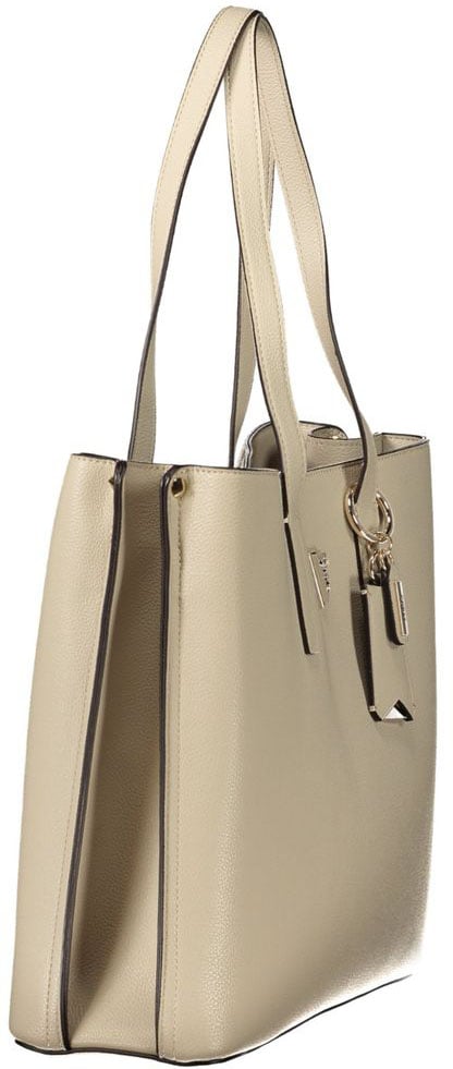 Guess Jeans Beige Polyurethane Women's Bag Beige