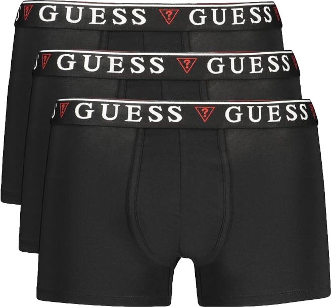 Guess Jeans Black Cotton Men Underwear Zwart