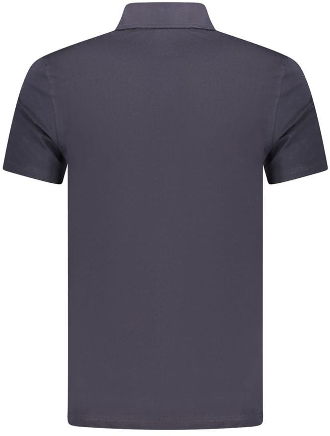 Guess Jeans Blue Cotton Mens Polo Shirt Blauw