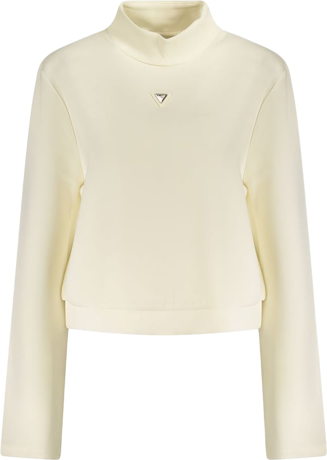 Guess Jeans Bianco Polyester Donna Sweatshirt Wit