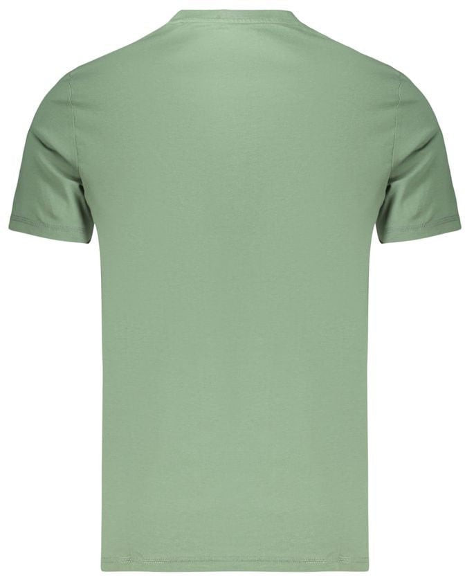 Guess Jeans Green Cotton Men's T-Shirt Groen