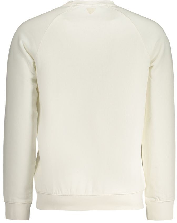 Guess Jeans White Cotton Men's Sweatshirt Wit