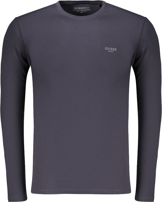 Guess Jeans Blue Cotton Men's T-Shirt Blauw
