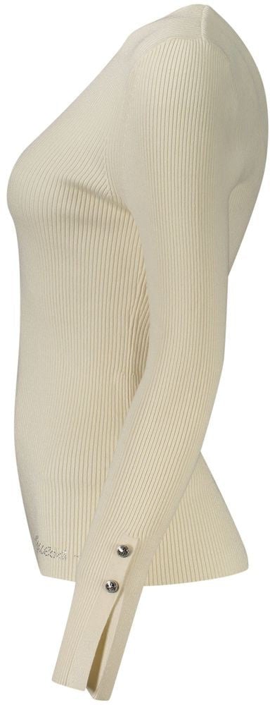 Guess Jeans Bianco Viscose Women Sweater Wit