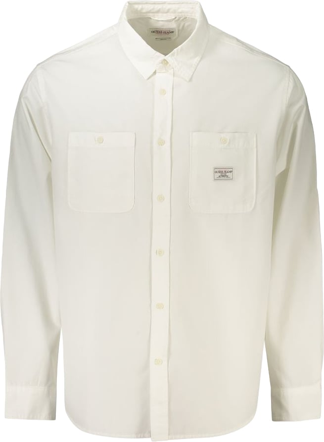 Guess Jeans White Cotton Men's Shirt Wit