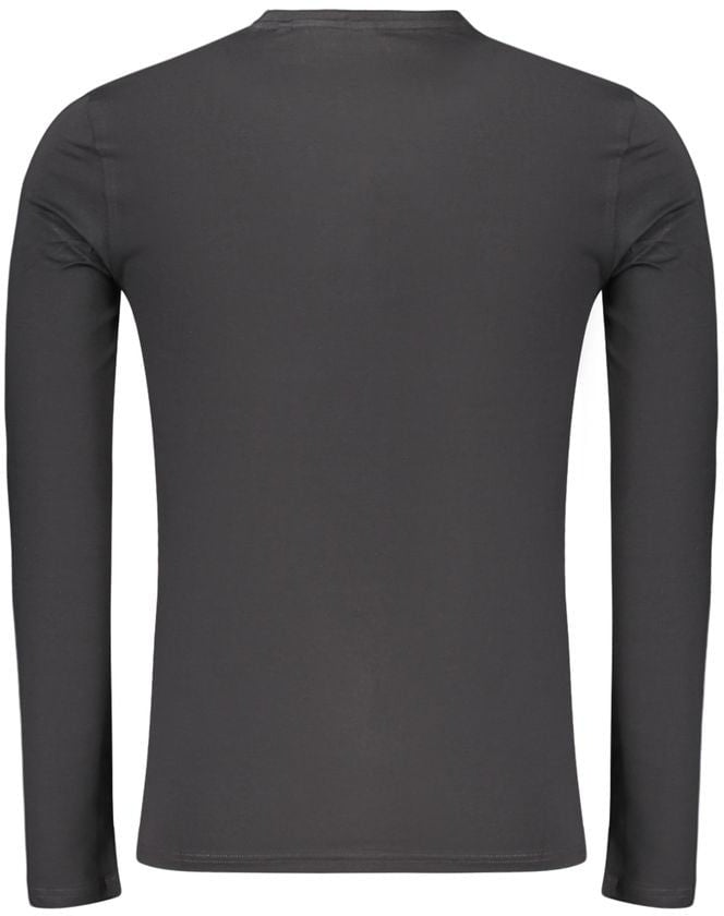 Guess Jeans Black Cotton Men's T-Shirt Zwart