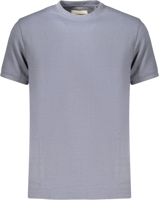 Guess Jeans Blue Cotton Men's T-Shirt Blauw
