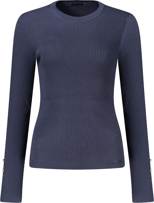 Guess Jeans Blue Viscose Women's Sweater Blauw