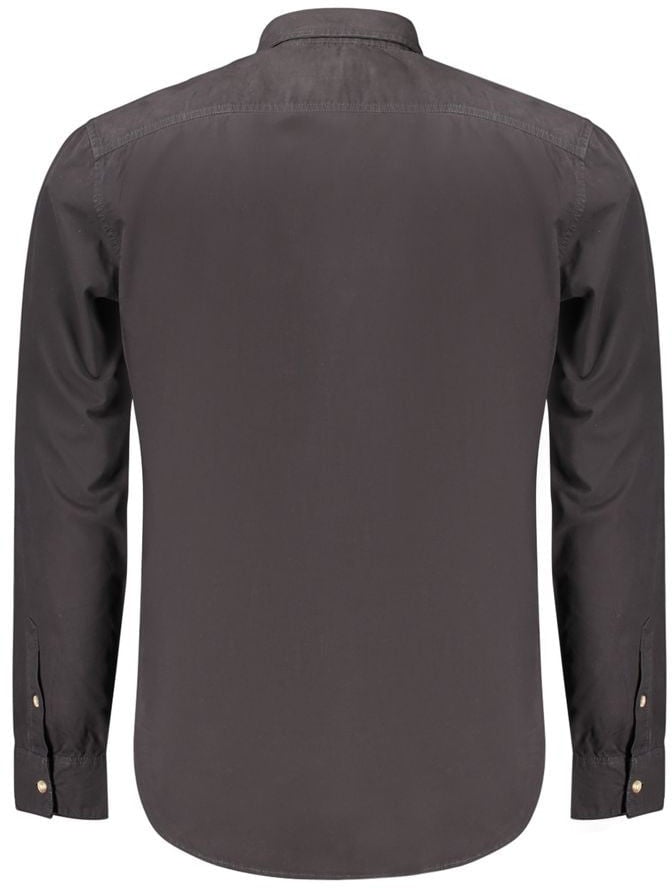 Guess Jeans Black Cotton Men's Shirt Zwart