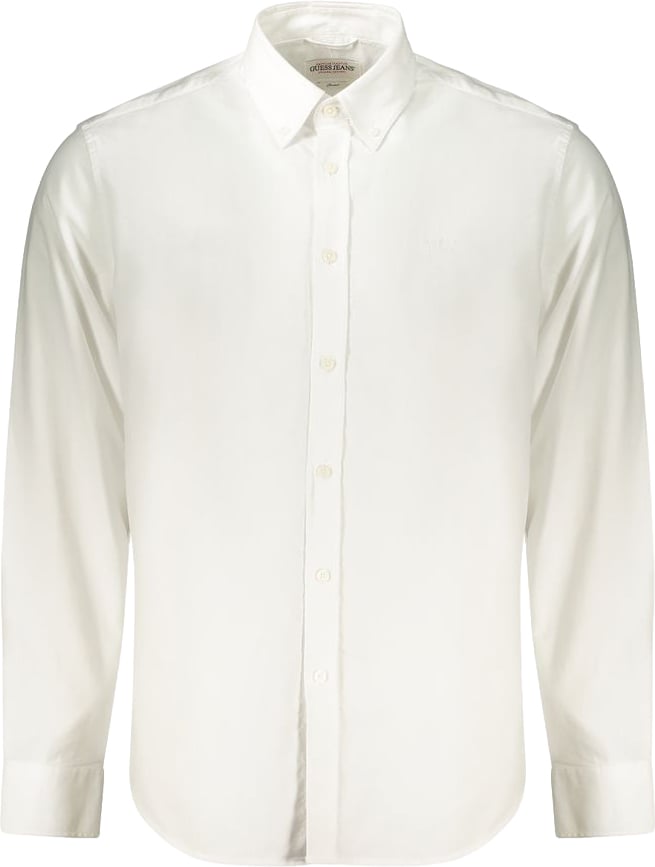Guess Jeans White Cotton Men's Shirt Wit