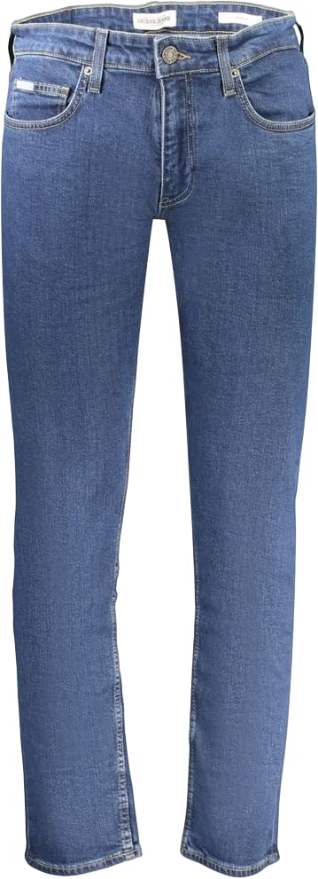 Guess Jeans Blue Cotton Men's Jeans Blauw