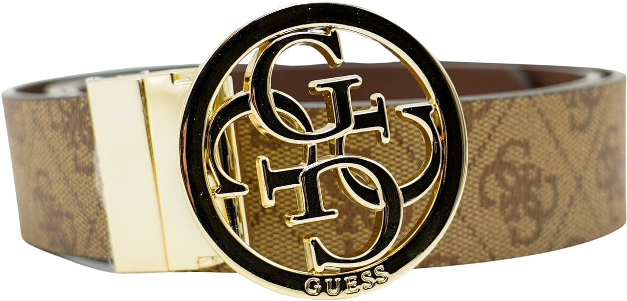 Guess Nolana Omkeerbare Broekriem Beige
