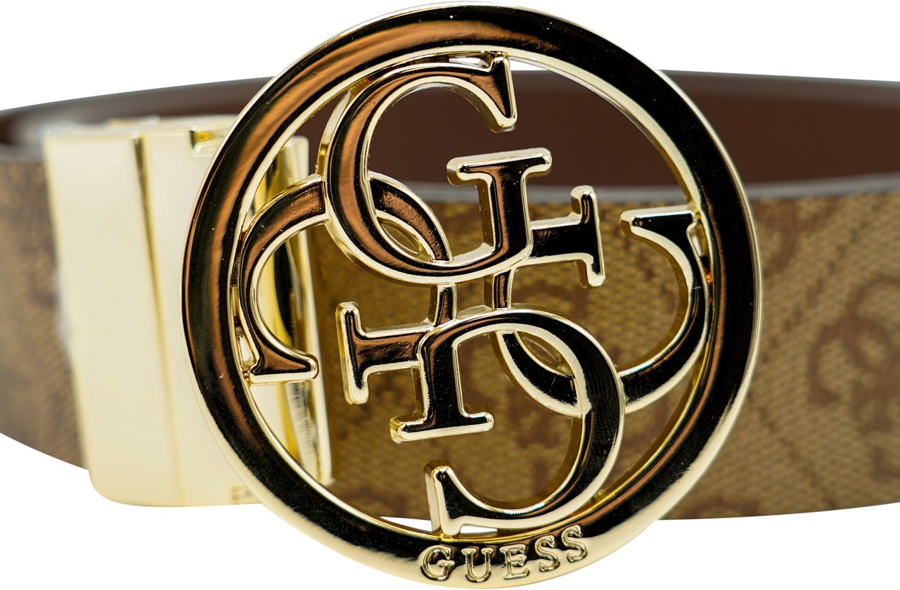 Guess Nolana Omkeerbare Broekriem Beige