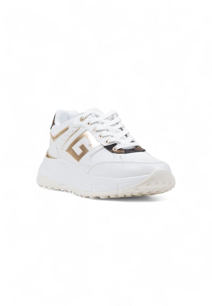Guess White Polyethylene Chunky Sneakers Wit