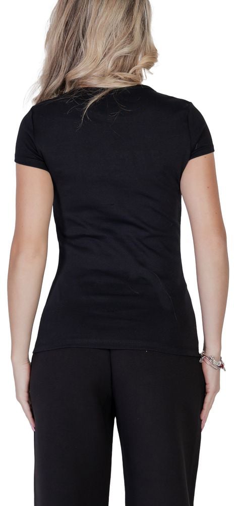 Guess Active Black Cotton T-Shirt Zwart