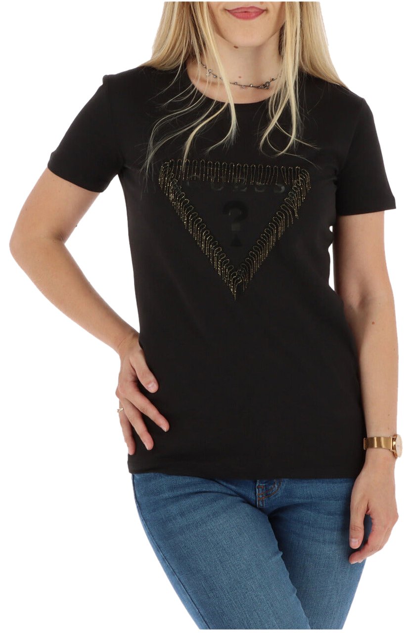 Guess Women T-Shirt Zwart