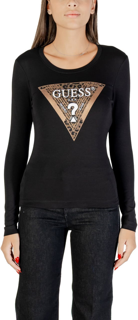 Guess Women T-Shirt Zwart