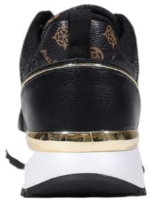 Guess Black Polyethylene Low Top Sneakers Zwart