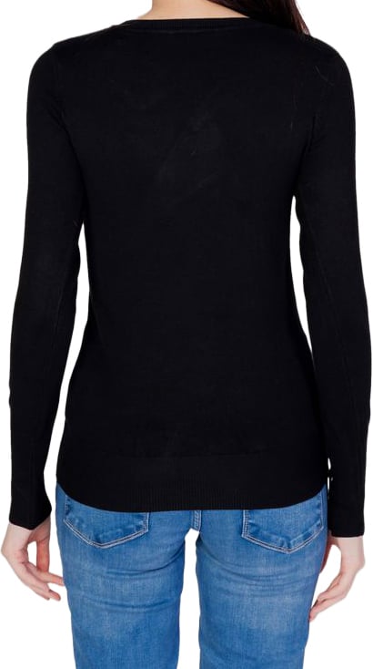 Guess Black Cotton Sweatshirt Zwart