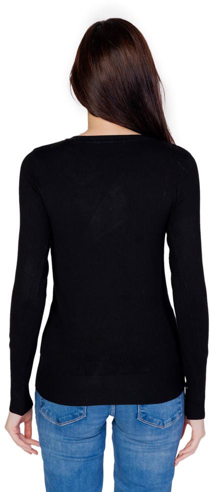 Guess Black Cotton Sweatshirt Zwart